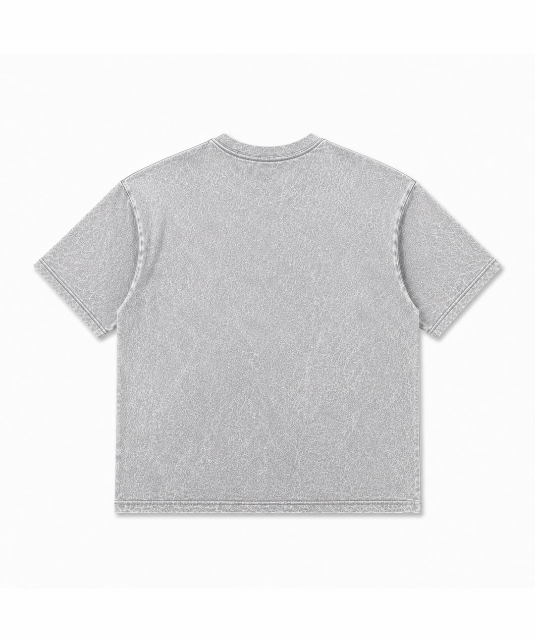 ACID WASH PRINTDE OVER SIZE TEE SHIRT #42