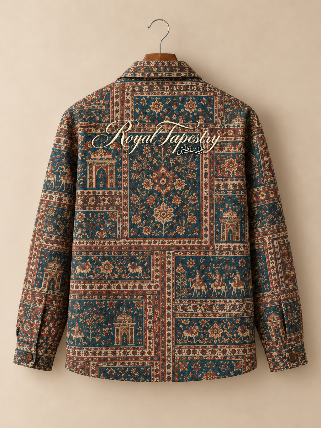 Regal* Printed Zipper shacket #14