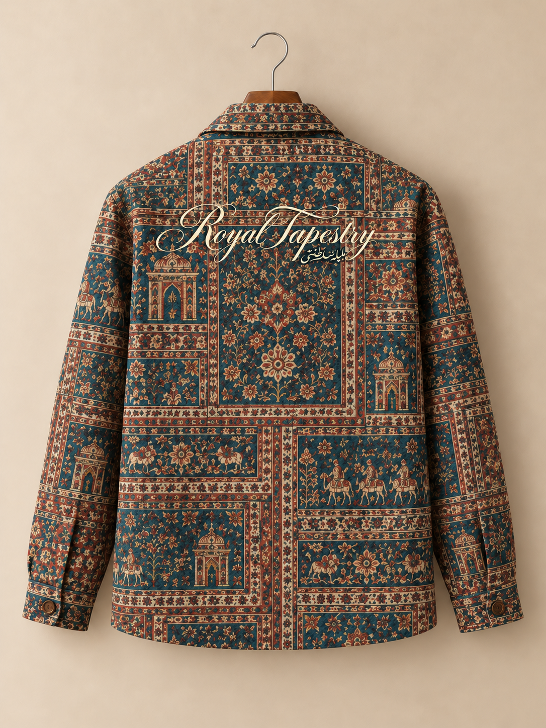 Regal* Printed Zipper shacket #14