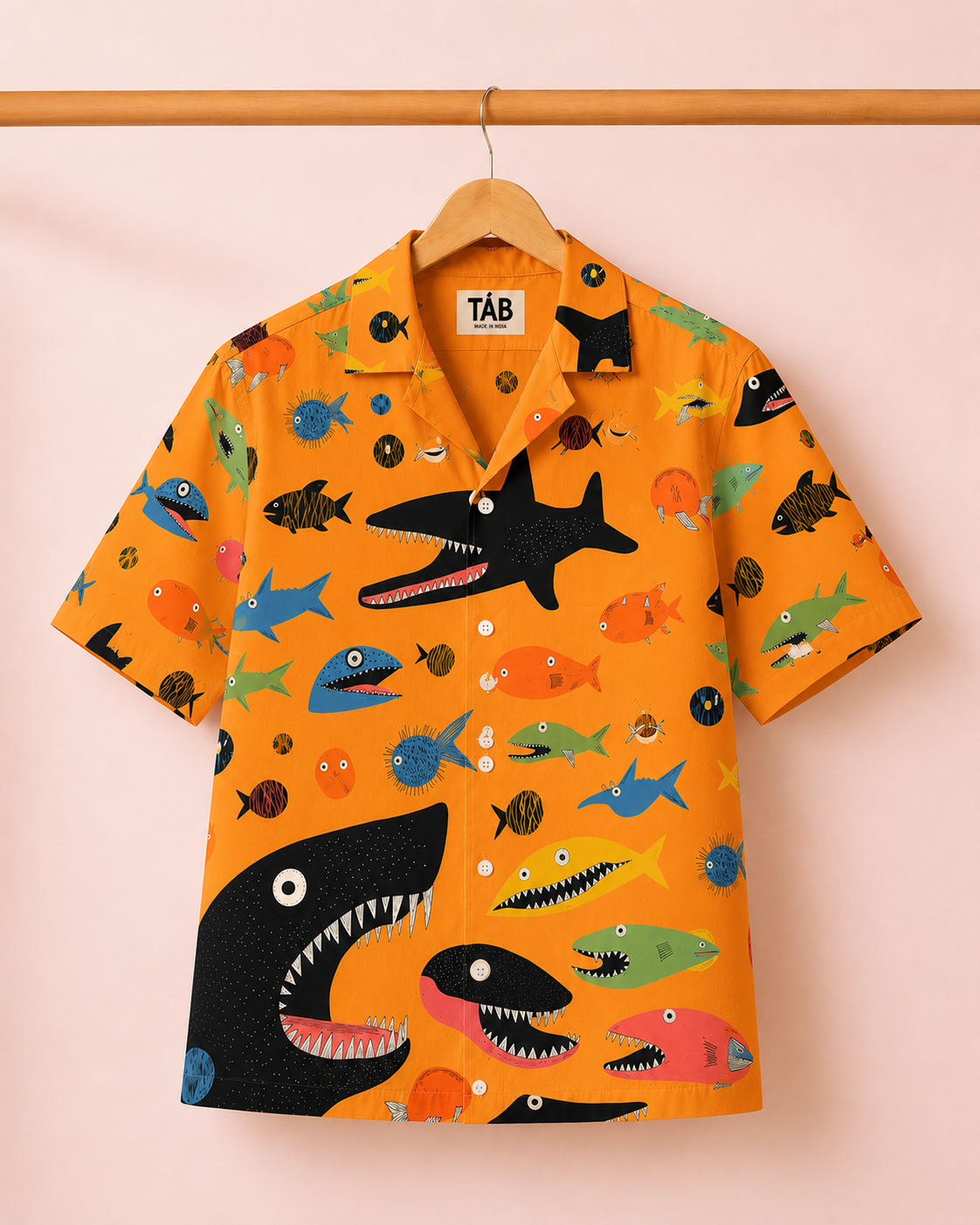 Shark Splash * Shirt & Short Co-Ord Set#12