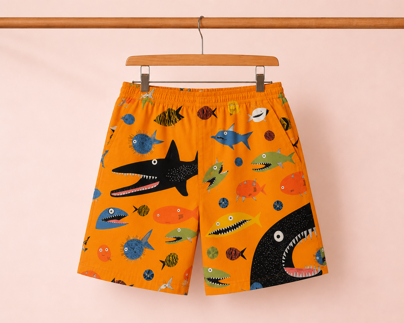 Shark Splash * Shirt & Short Co-Ord Set#12