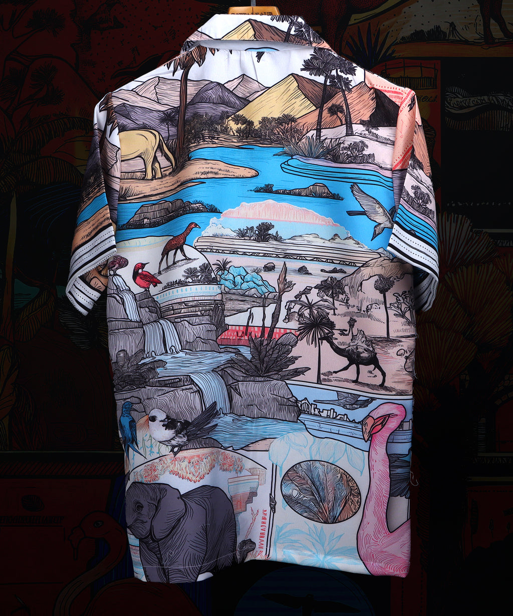 Savanna - Cuban Collar Shirt #284