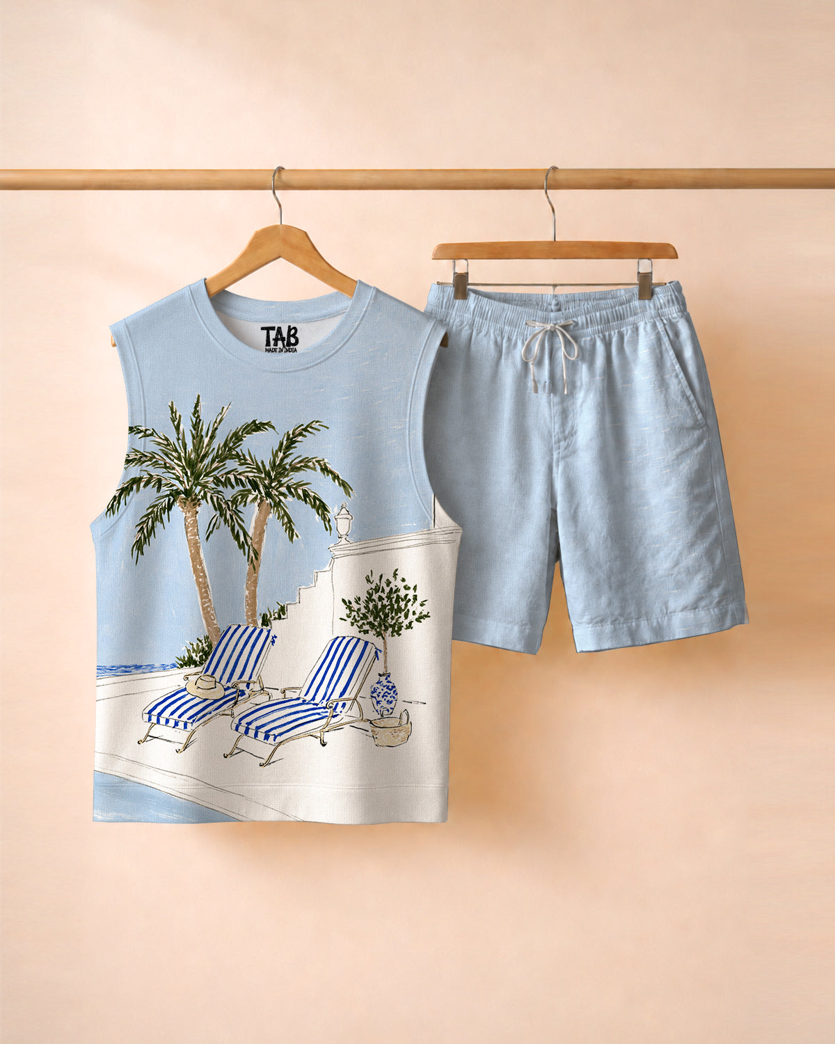 Santorini * Vest & Short Co-Ord Set#15