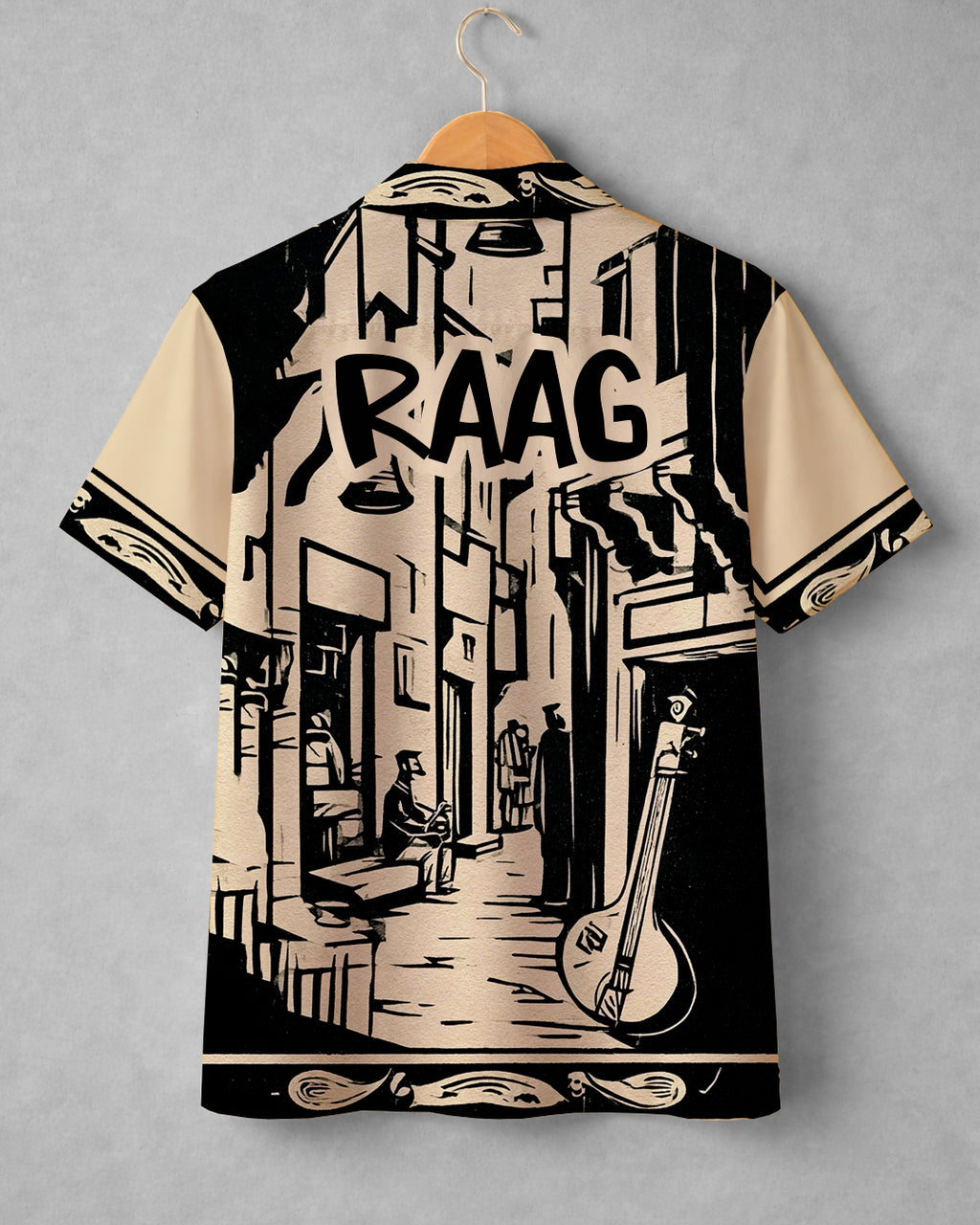 Ivory Raag * Cuban Collar Shirt #303