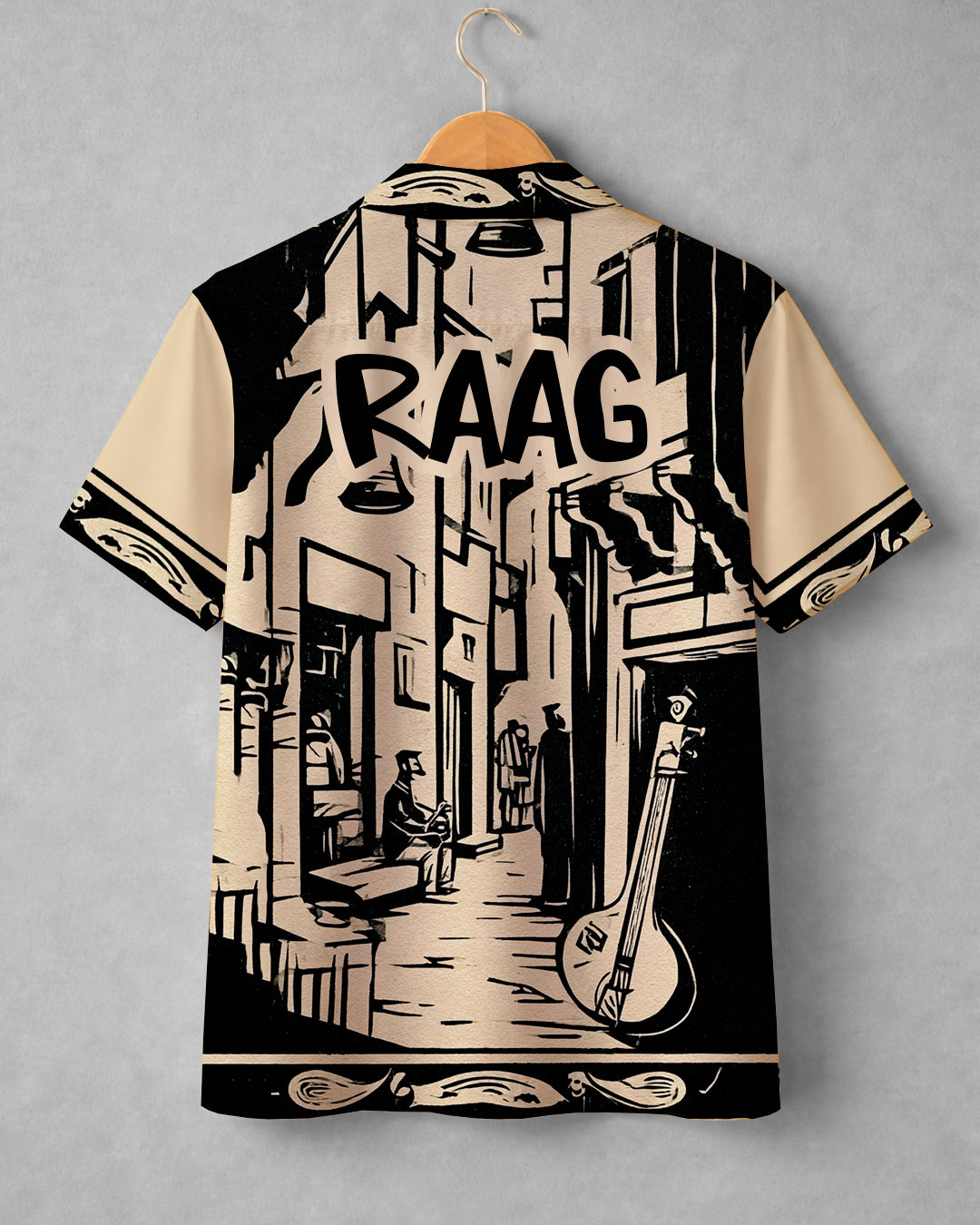 Ivory Raag * Cuban Collar Shirt #303