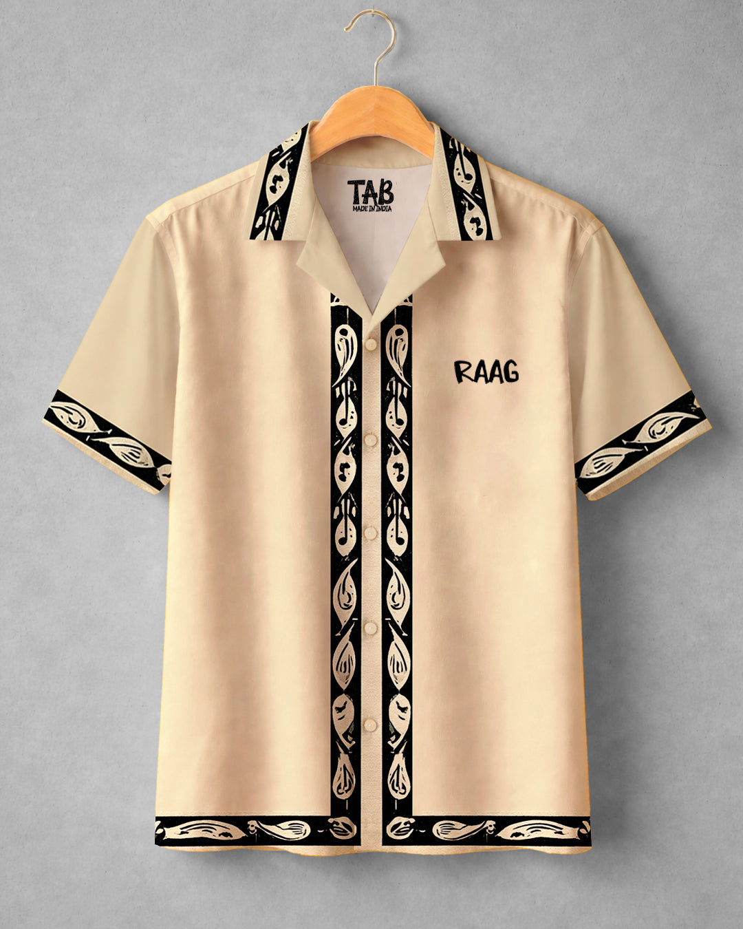 Ivory Raag * Cuban Collar Shirt #303