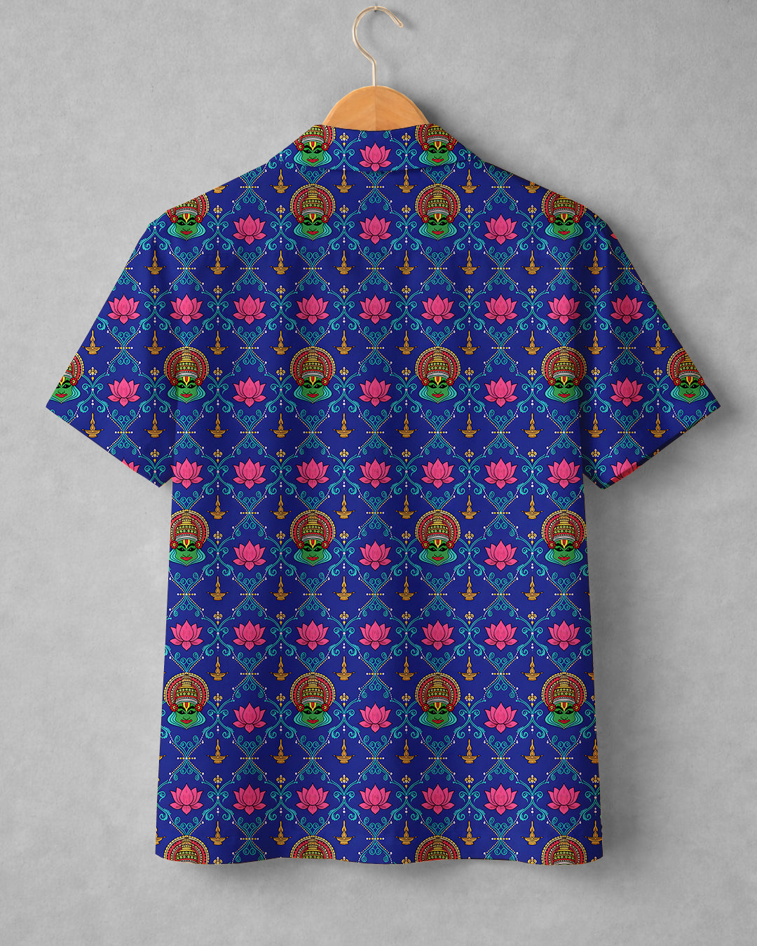 Temple Bloom * Cuban Collar Shirt #304