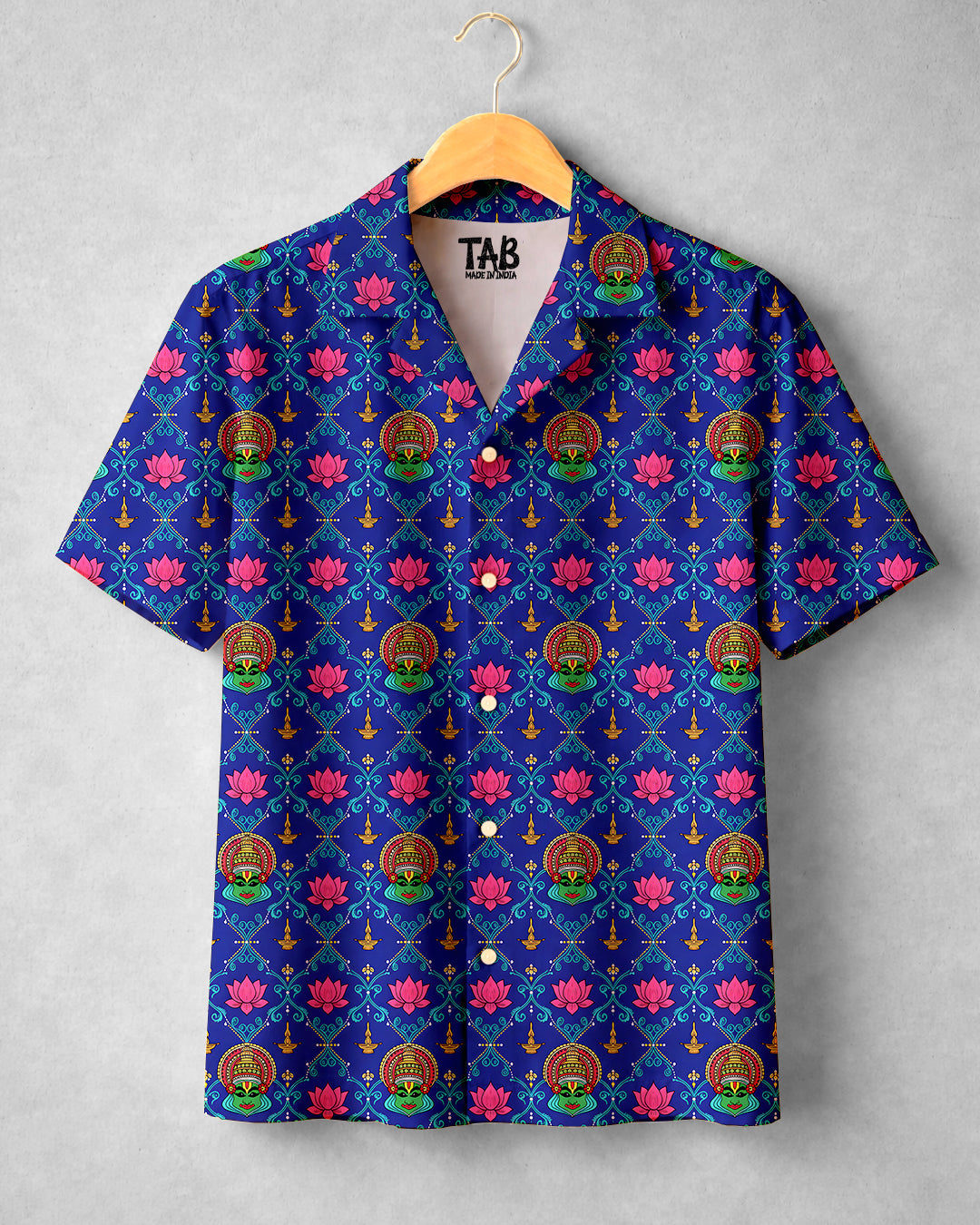 Temple Bloom * Cuban Collar Shirt #304