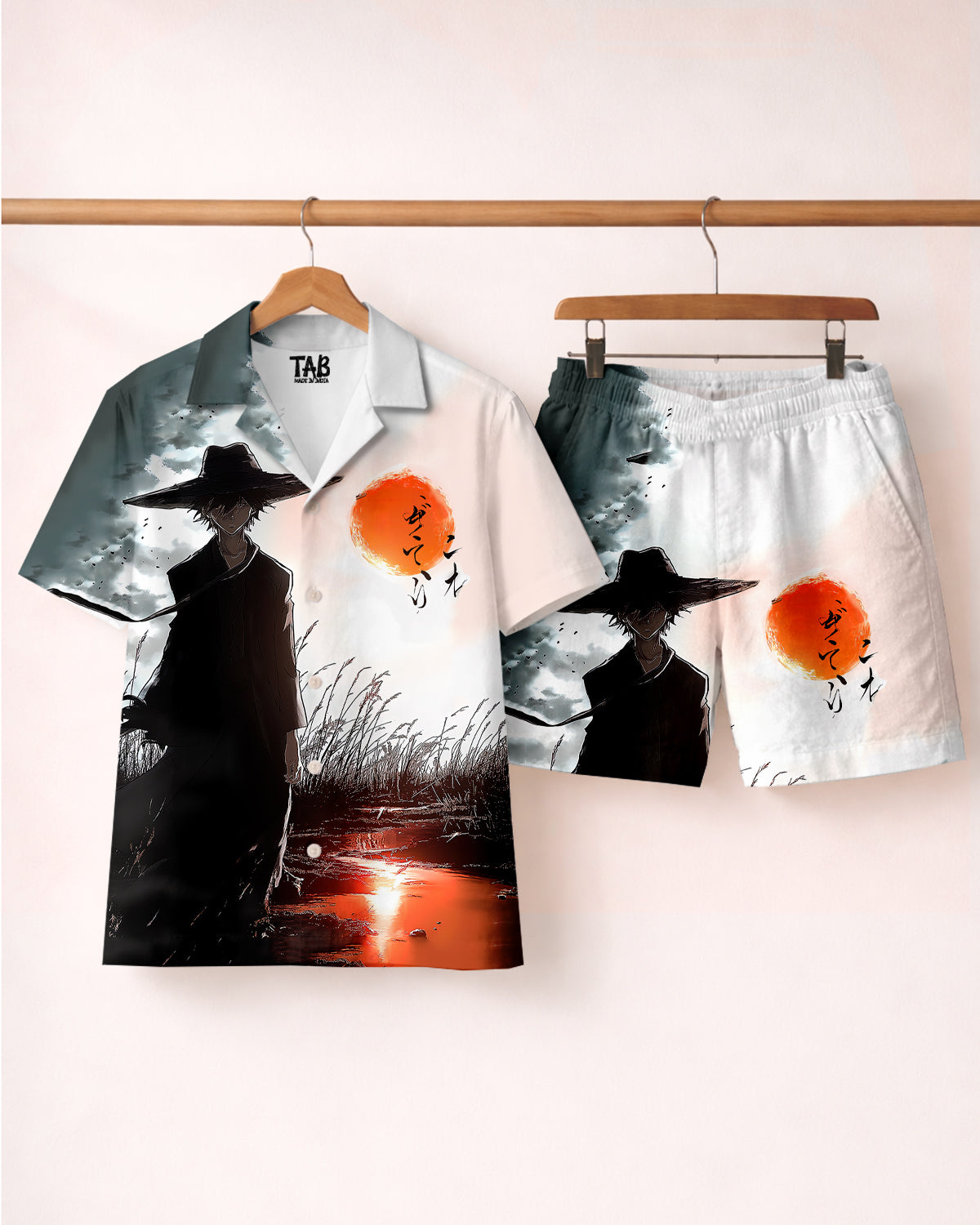 Silent Warrior * Shirt & Short Co-Ord Set#11