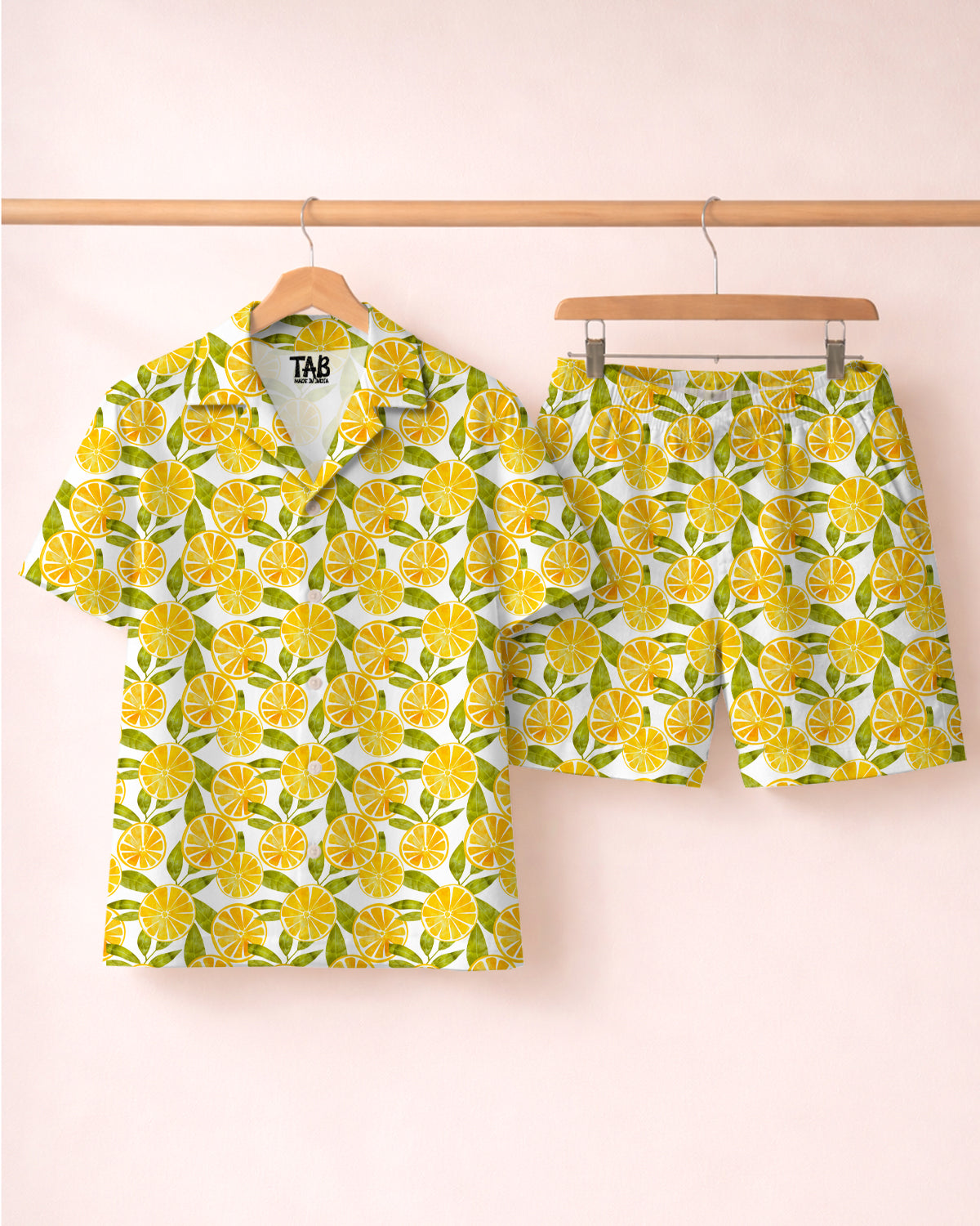 LEMONDRIP * Shirt & Short Co-Ord Set#7