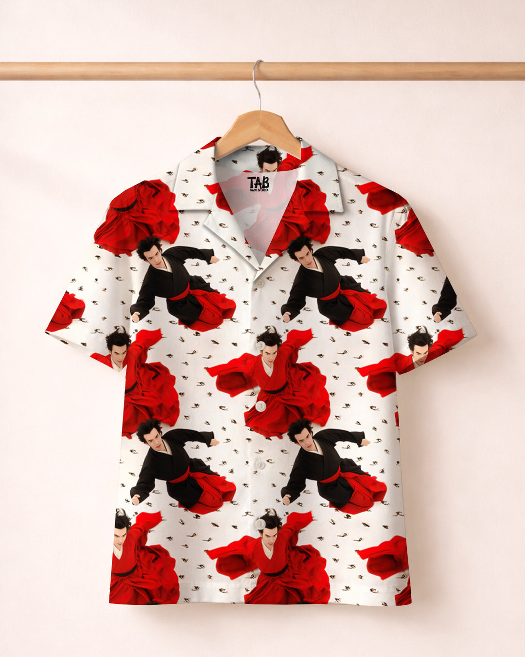 CRIMSON DRIP * Shirt & Short Co-Ord Set#4