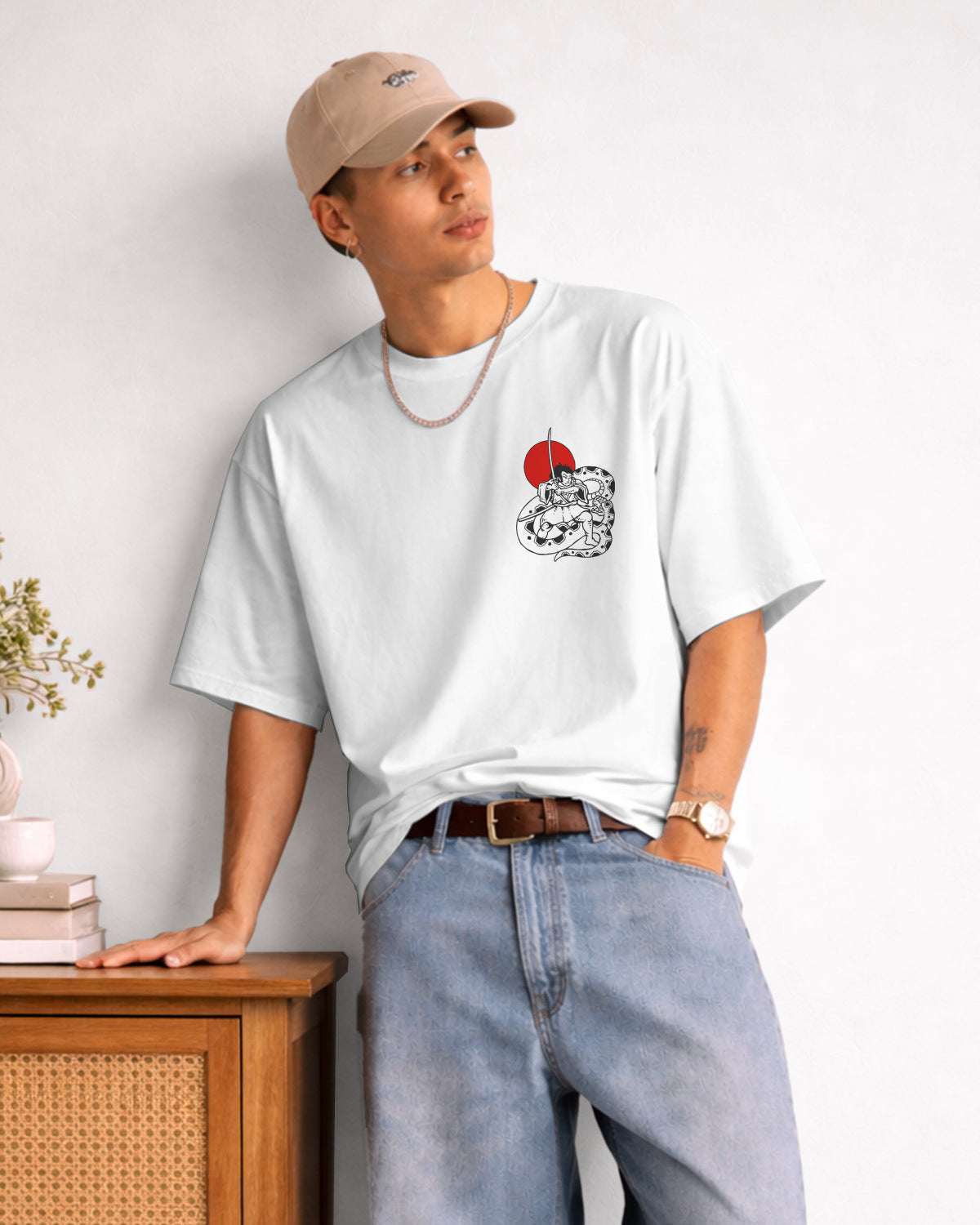 PRINTED OVERSIZE TEE#4