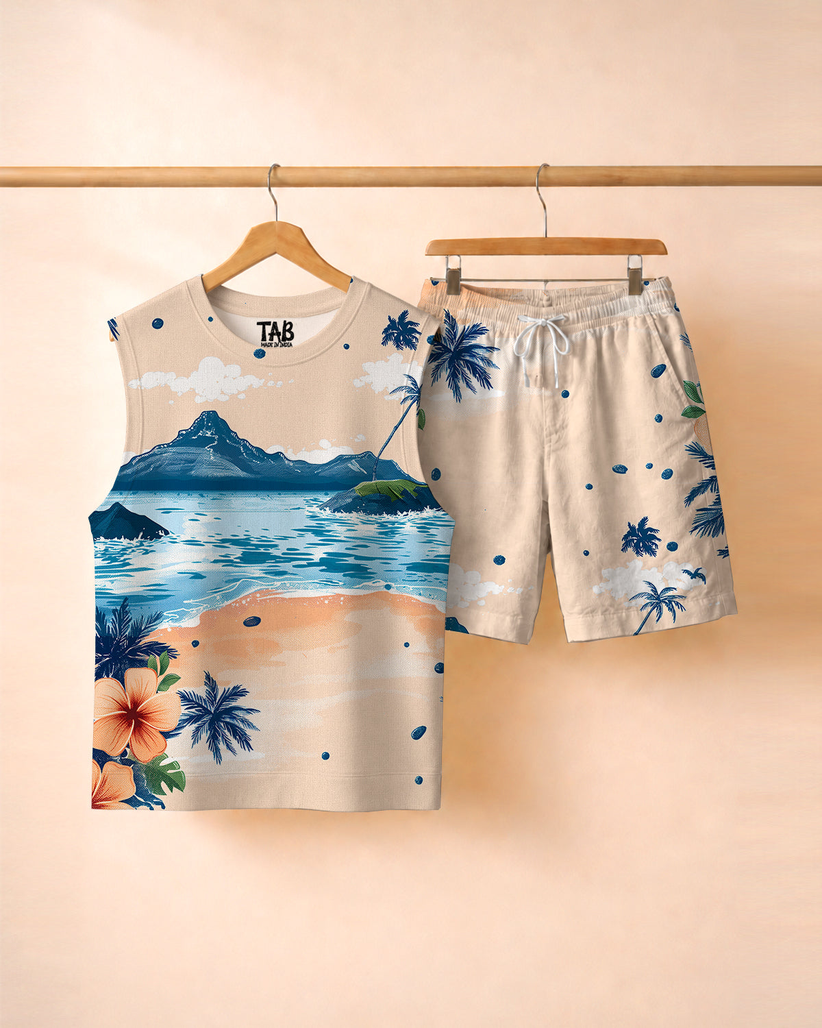 OCEAN BREEZE * Vest & Short Co-Ord Set#5