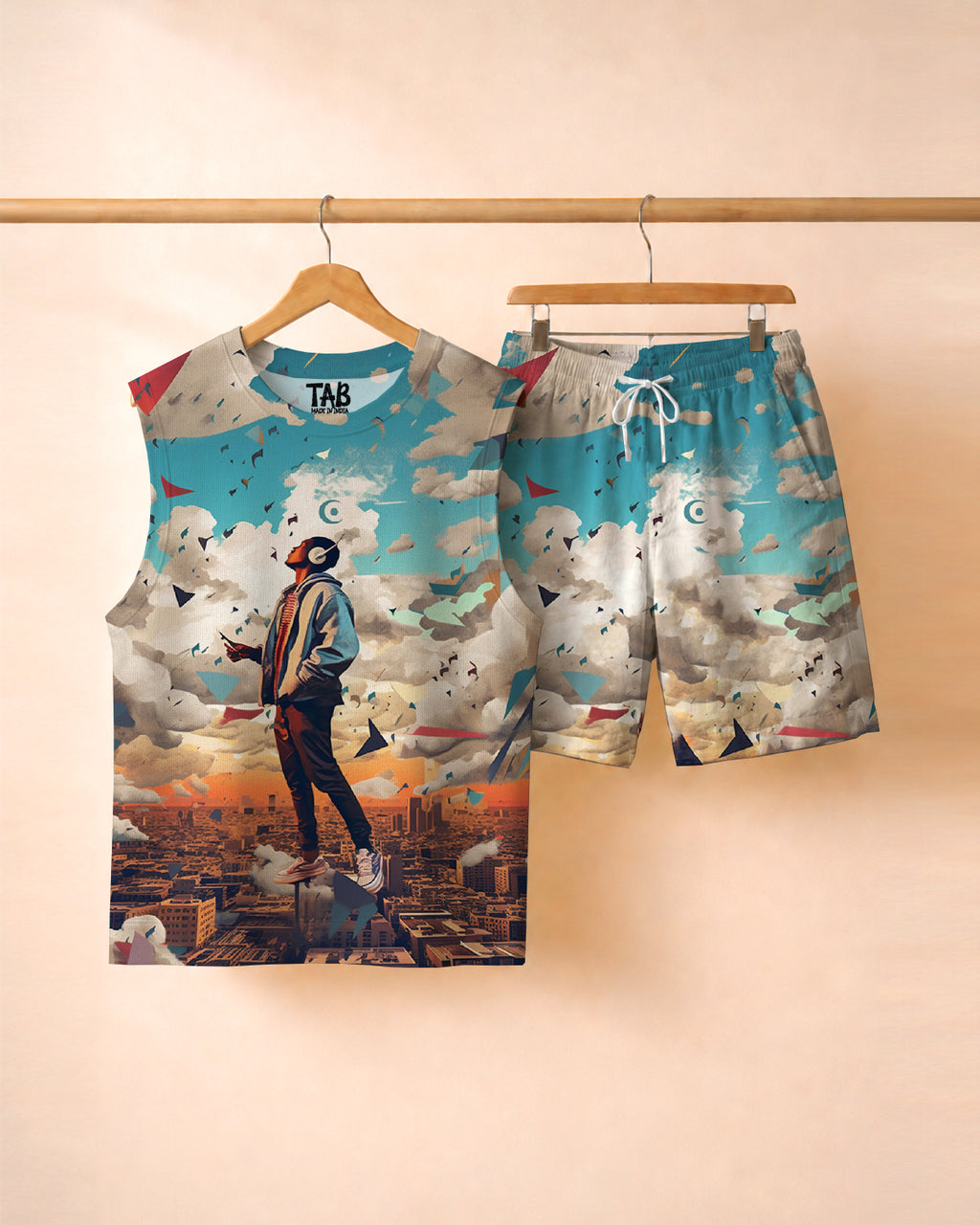 Skybound Dreams* Vest & Short Co-Ord Set#6
