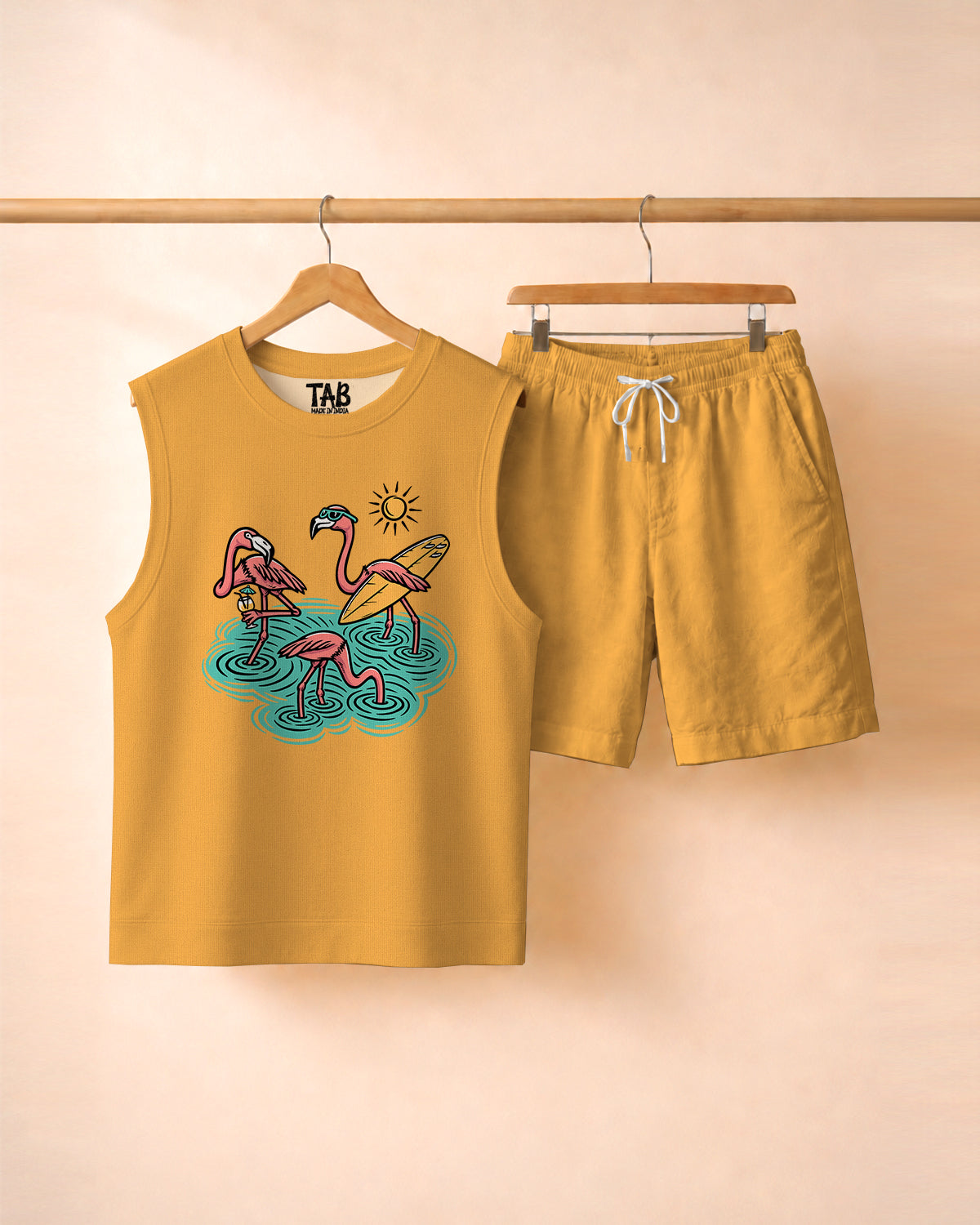 Vacation Mood * Vest & Short Co-Ord Set#