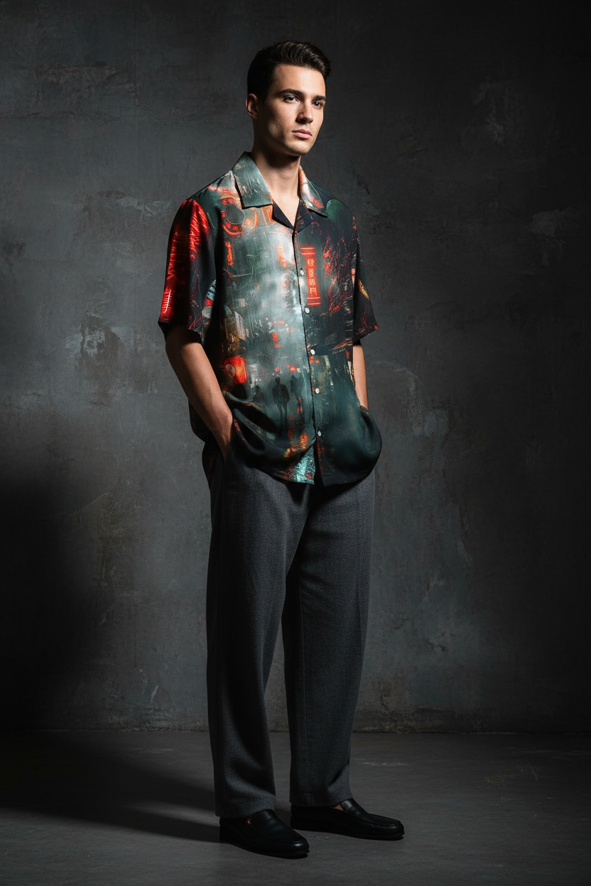 Kyoto Glow - Cuban Shirt #279