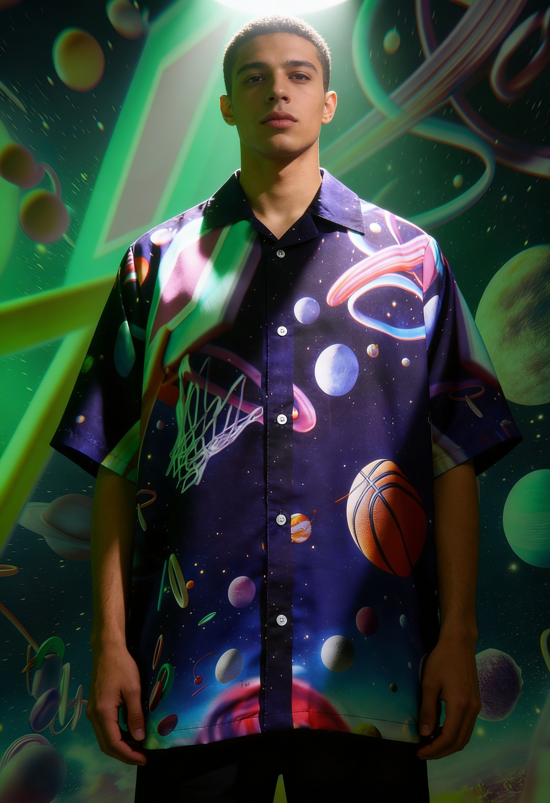Cosmic Dunk - Cuban Collar Shirt #286