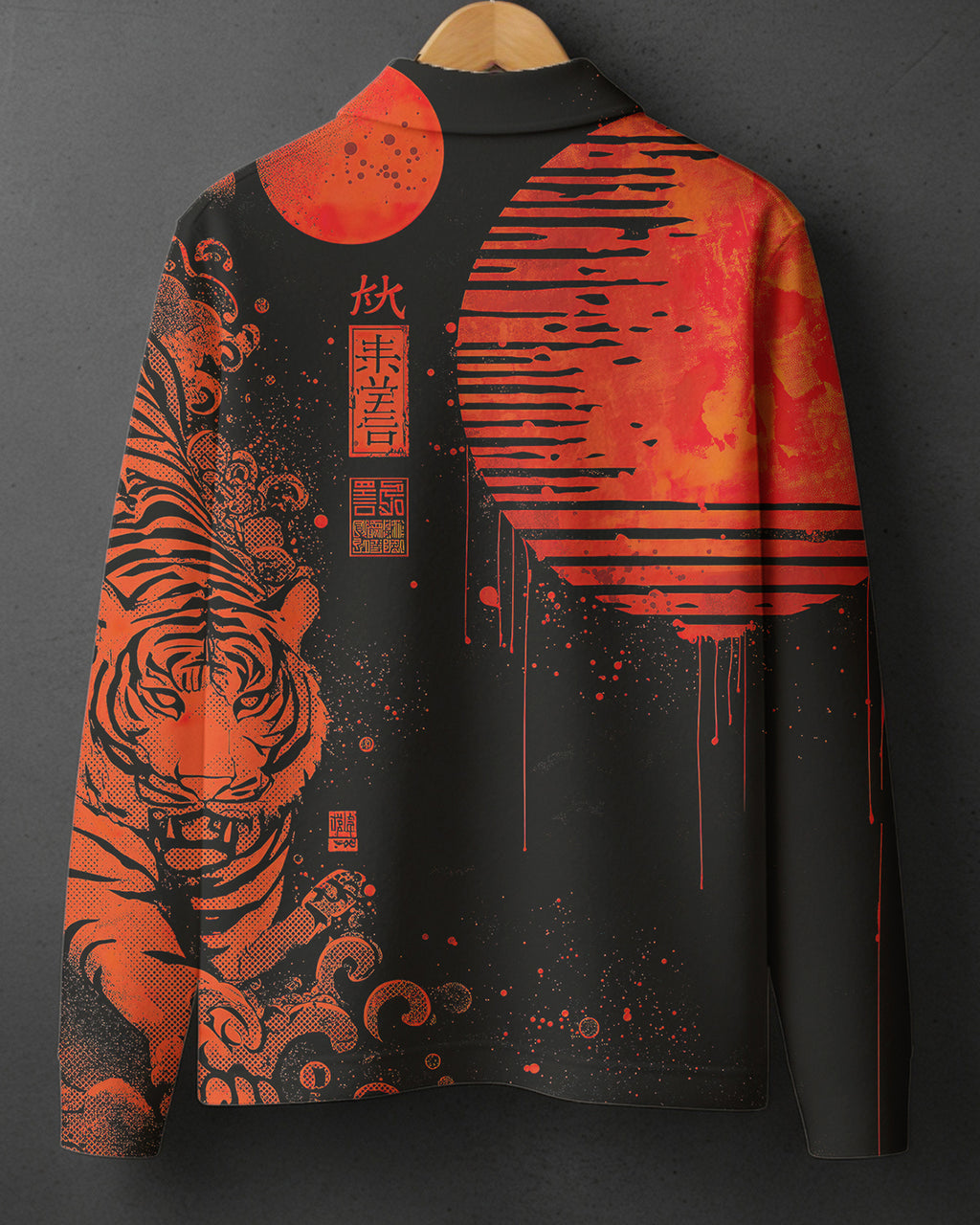 COTTON PRINTED Full Sleeve Polo Tee #29