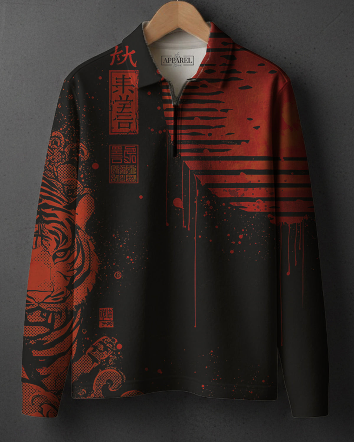 COTTON PRINTED Full Sleeve Polo Tee #29