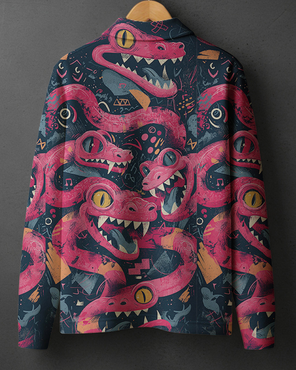 COTTON PRINTED Full Sleeve Polo Tee #32