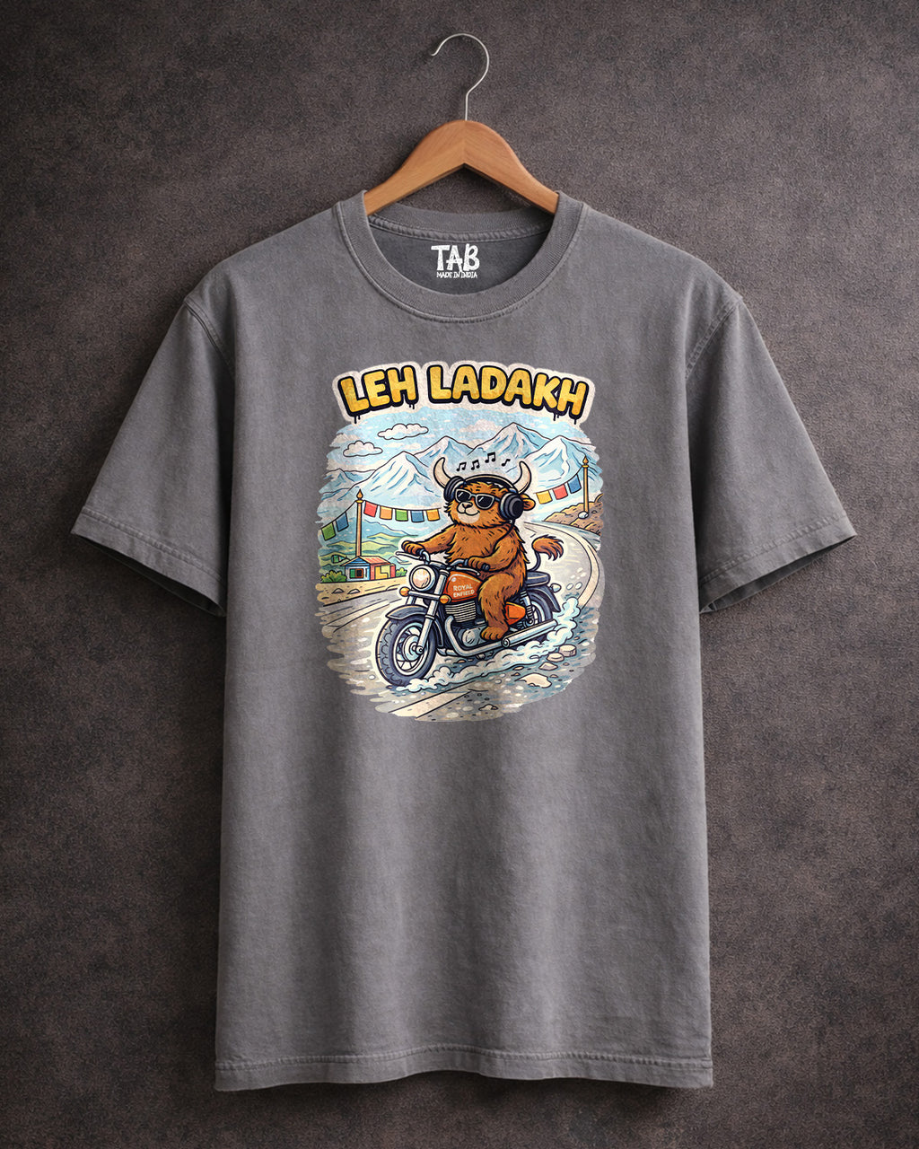 LADAKH* FADED OVER SIZE TEE  #6