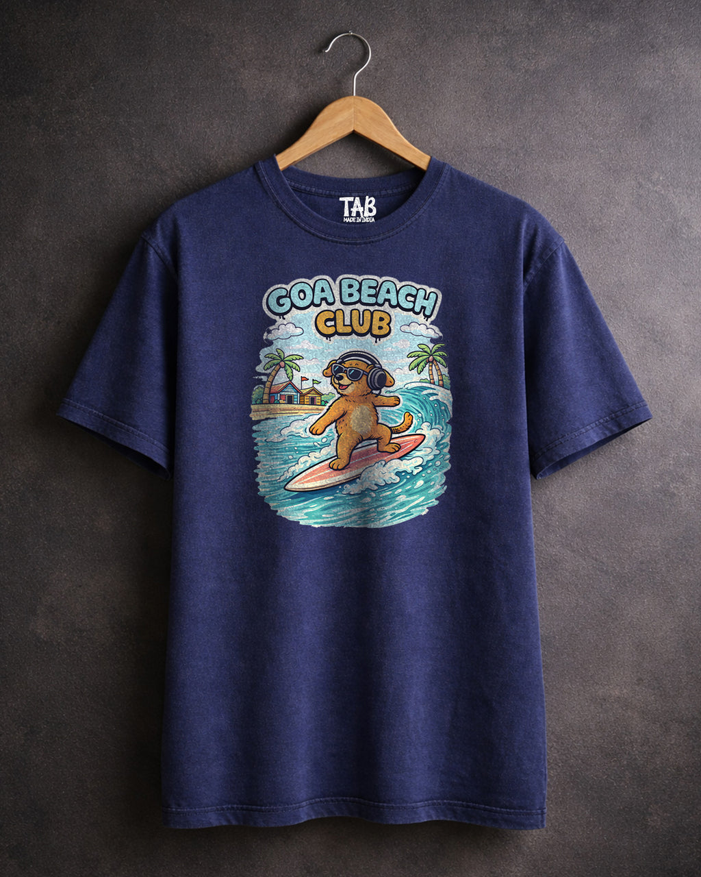 GOA BEACH * FADED OVER SIZE TEE  #10