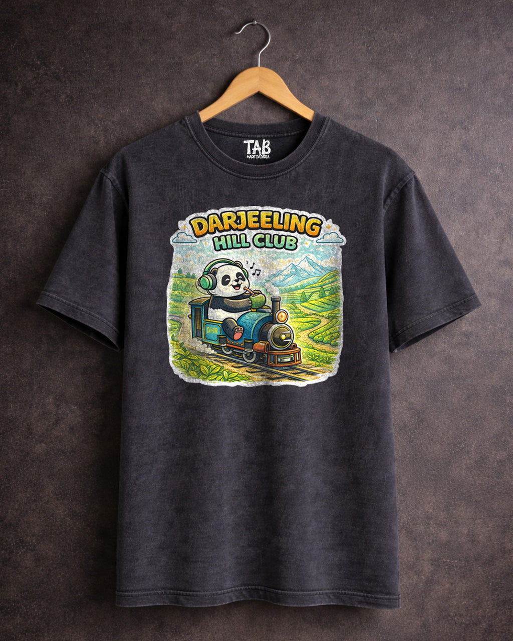 DARJEELING HILL CLUB * FADED OVER SIZE TEE  #9
