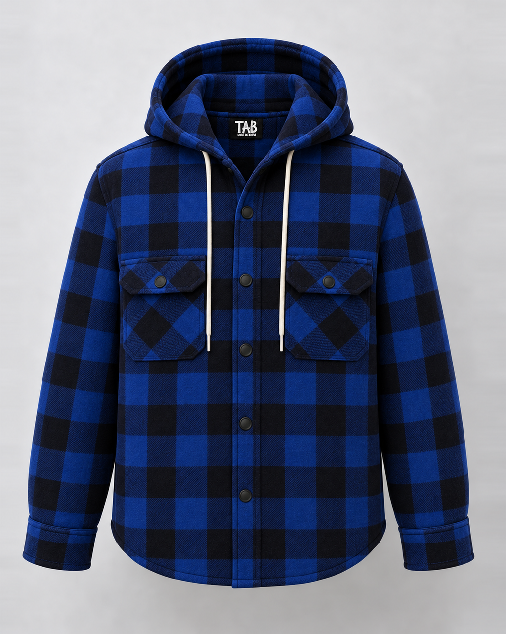 Bluepeak* Hooded Flannel shirt #8