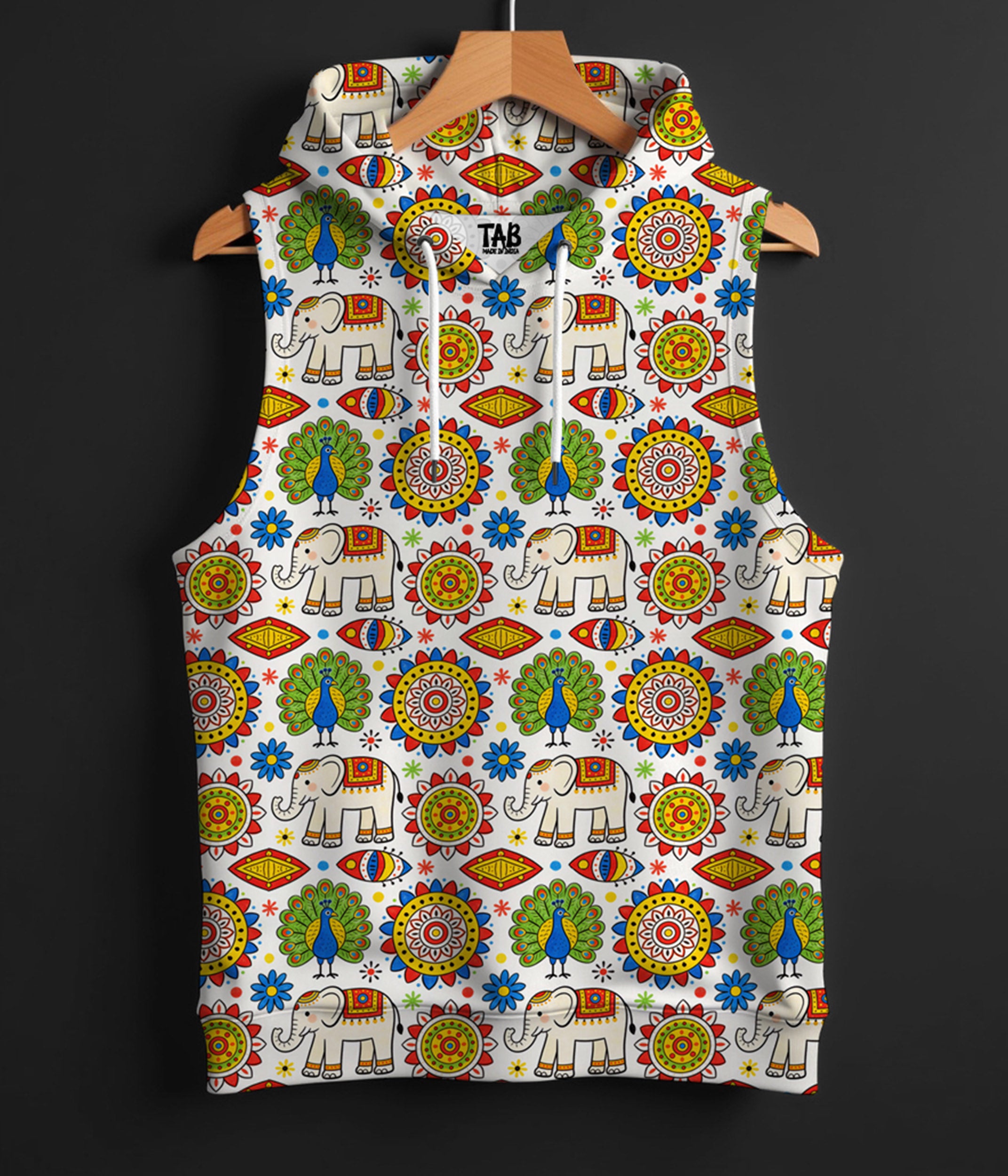 MANDALA * PRINTED HOODIE SANDO#27