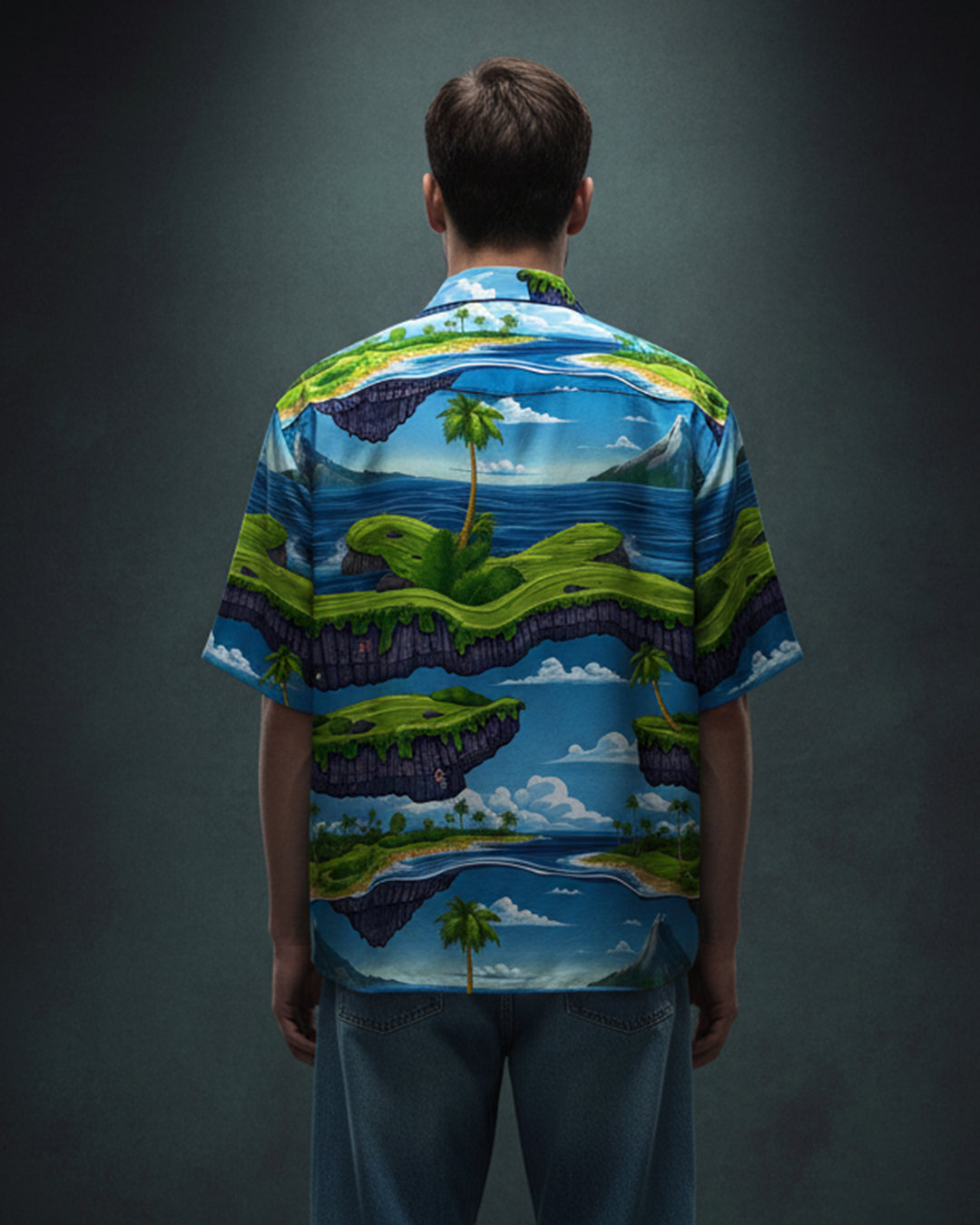 Tropical Abstract Cuban Collar Shirt #293