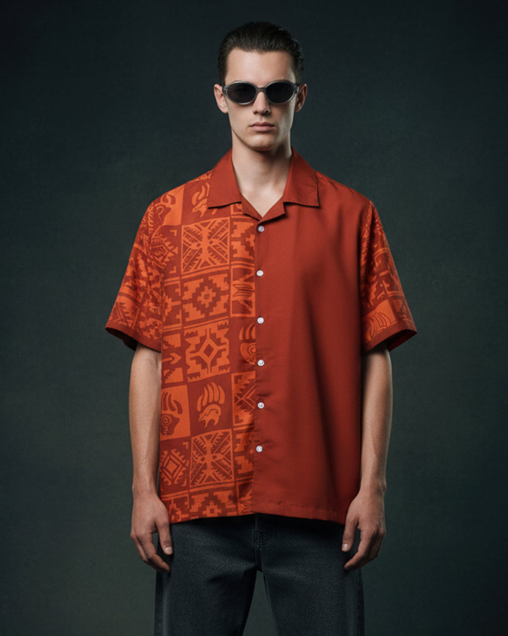 MERRI * Cuban Collar Shirt #288