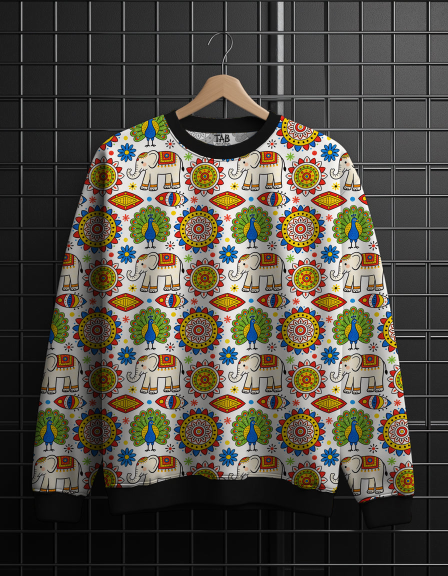 ALL OVER PRINTED * Sweatshirt #77