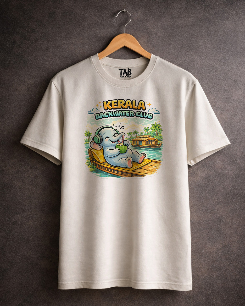BACK WATER CLUB * FADED OVER SIZE TEE  #8