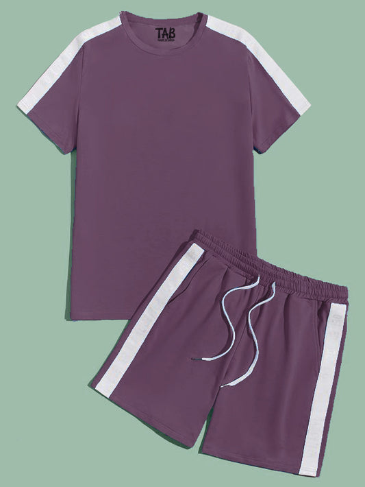 Men's Cobalt Voilte Tee & Shorts Co-Ord Set#13