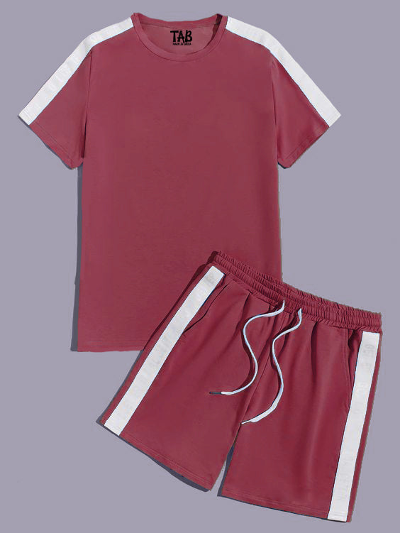 Men's RoseWood Tee & Shorts Co-Ord Set#16