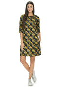 Round Neck Pocket T-shirt Dress#91