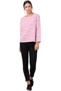 Round Neck Striper Tee#1