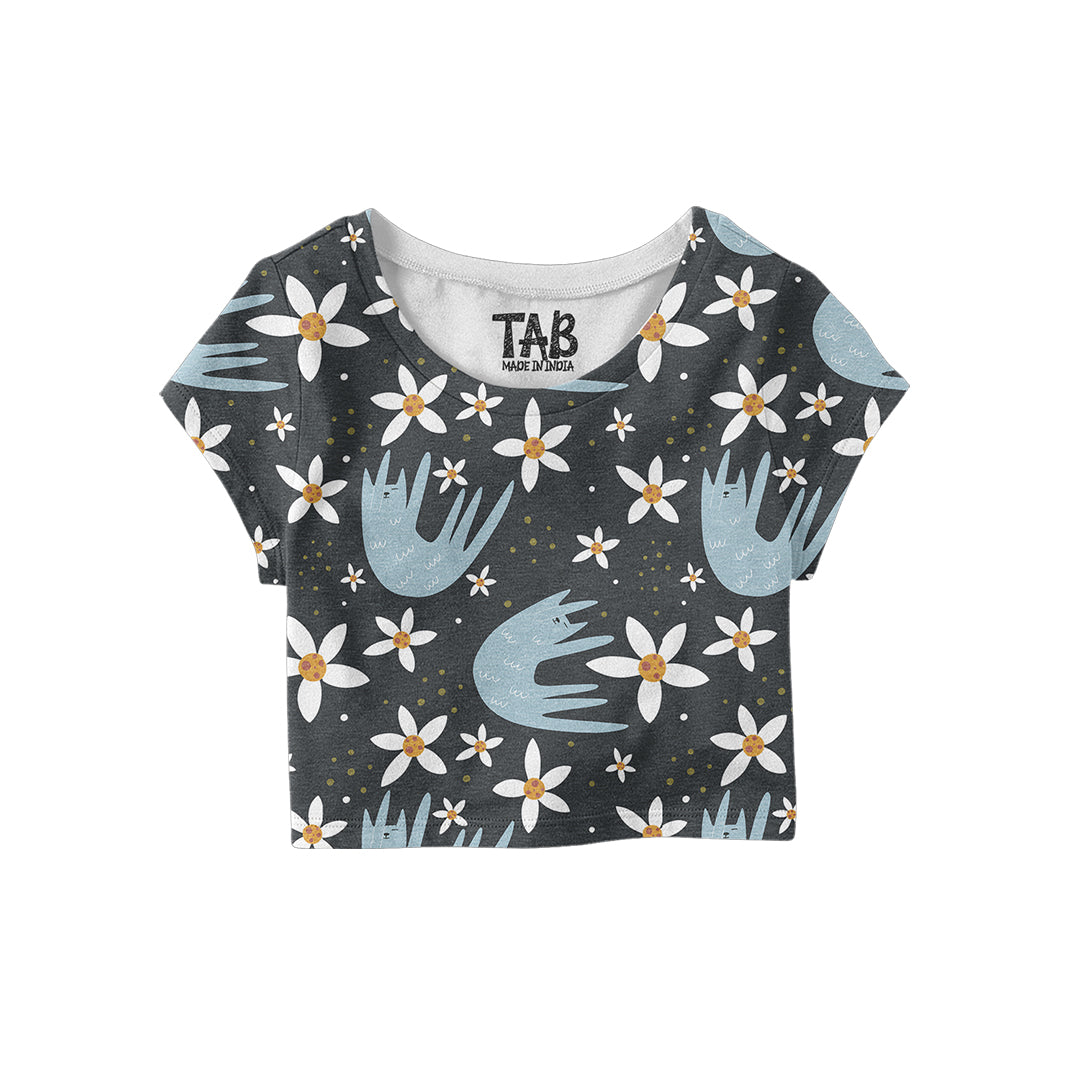 Printed Crop Top#11