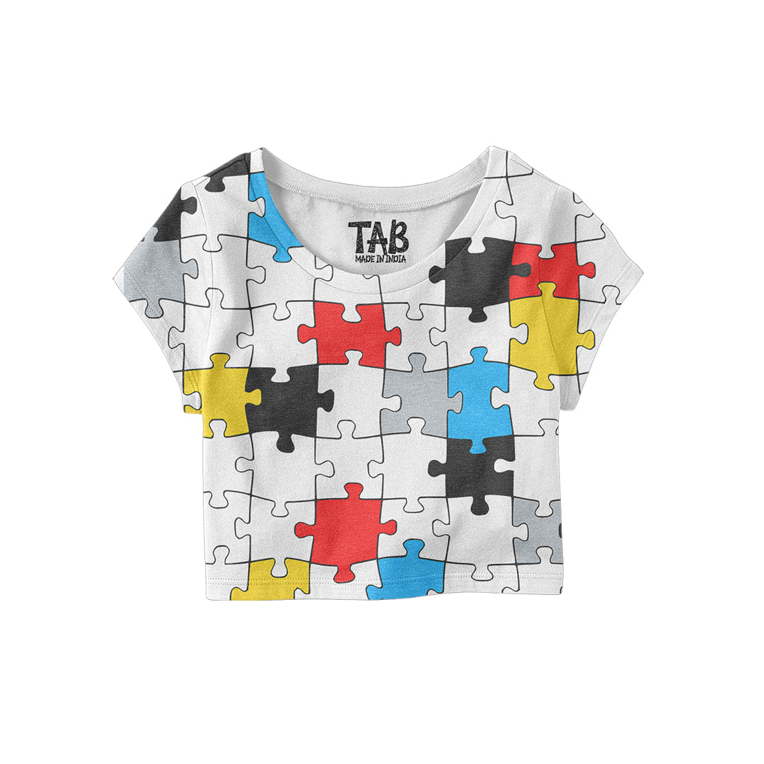 Printed Crop Top#6