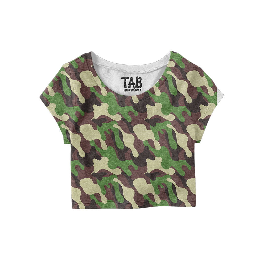Printed Crop Top#8