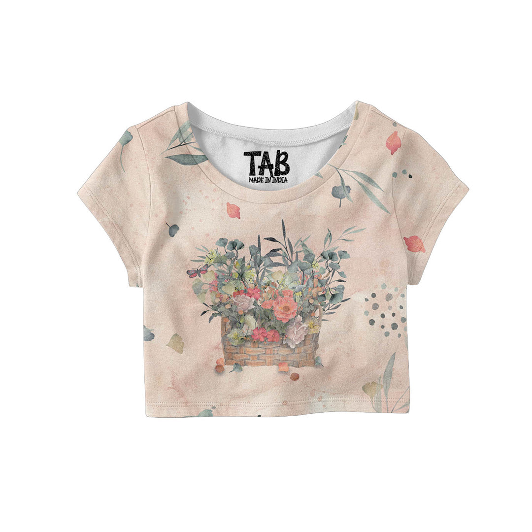 Printed Crop Top#17